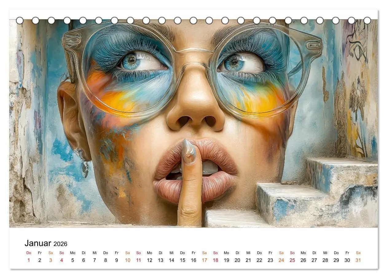 Bild: 9783516655254 | Street Art - Urban Colors (Tischkalender 2026 DIN A5 quer),...