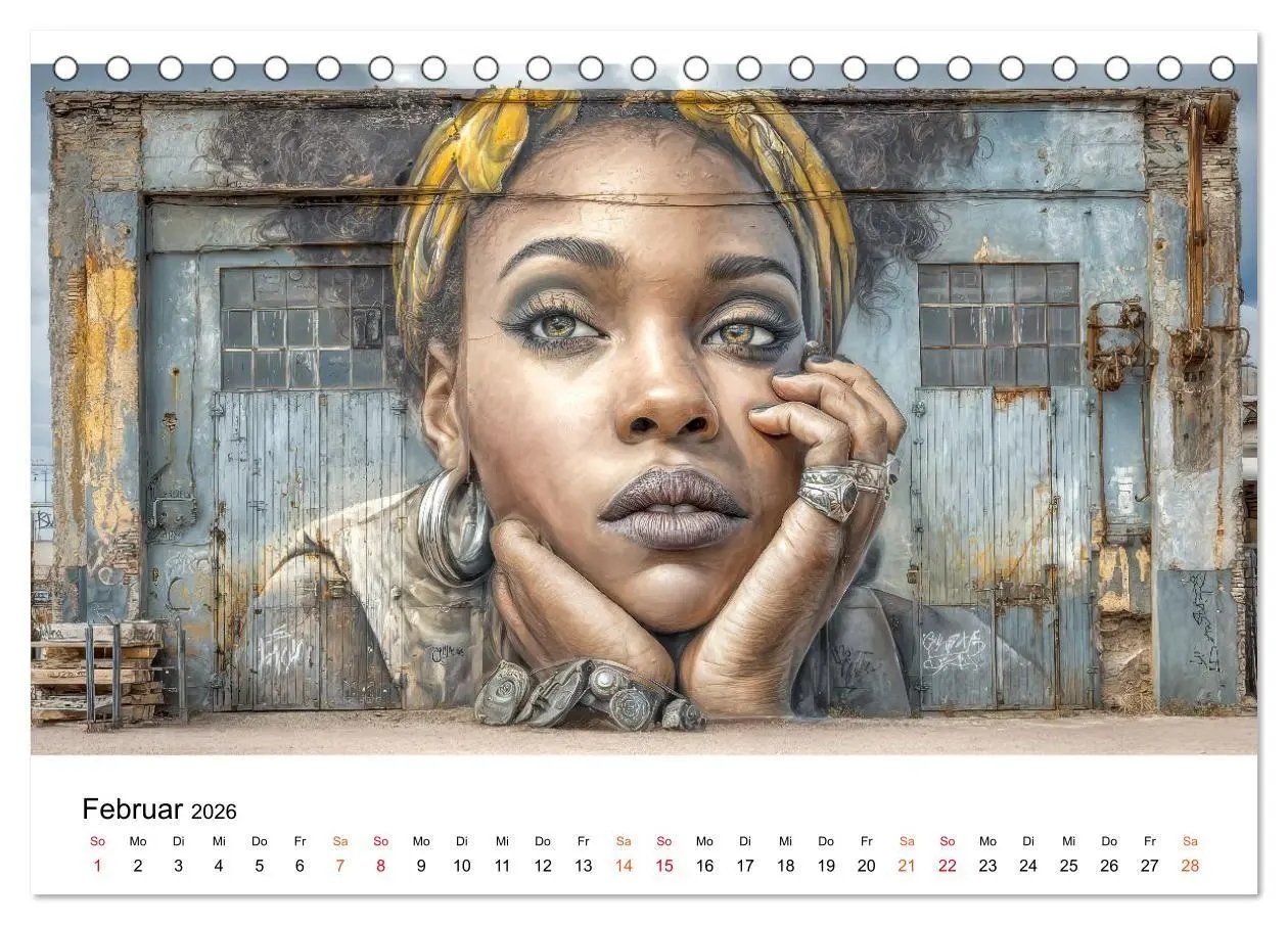 Bild: 9783516655254 | Street Art - Urban Colors (Tischkalender 2026 DIN A5 quer),...