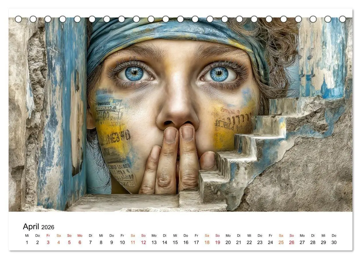 Bild: 9783516655254 | Street Art - Urban Colors (Tischkalender 2026 DIN A5 quer),...