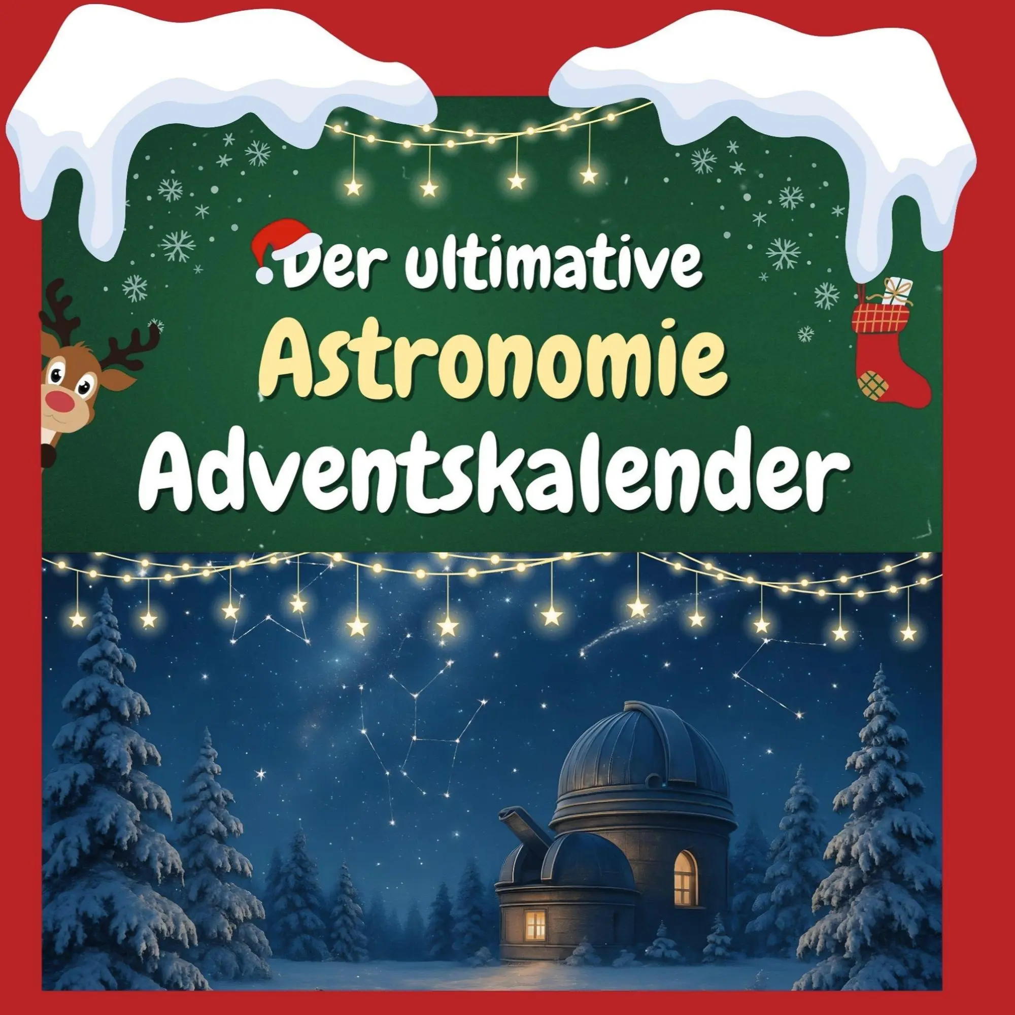 Cover: 9783695305254 | Der ultimative Astronomie-Adventskalender | Charlotte Scholz | Buch