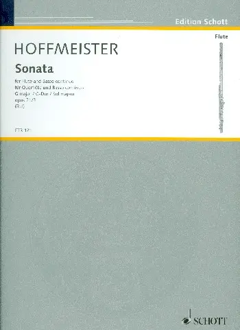 Cover: 9790001115254 | Sonate 3 G Op.21 | Franz Anton Hoffmeister | Buch | 1997