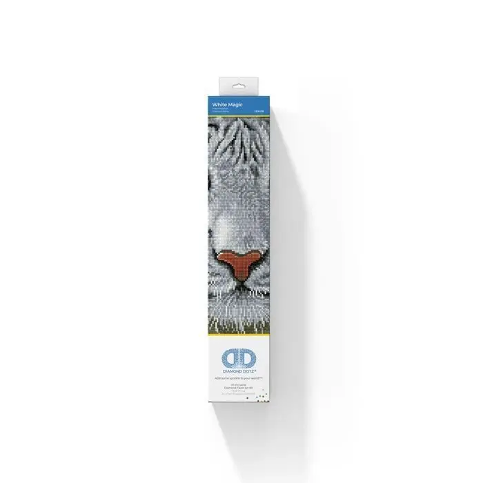 Bild: 4895225915354 | DIAMOND DOTZ - Diamond Painting Weisser Tiger | Kit (Bastelset) | 2025