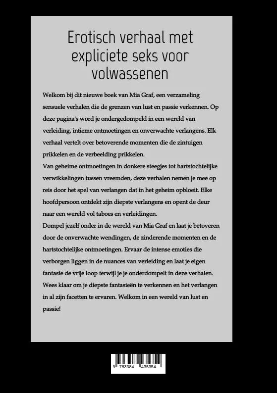 Rückseite: 9783384435354 | Dans met mij | Verhalen over expliciete seks voor volwassenen | Graf