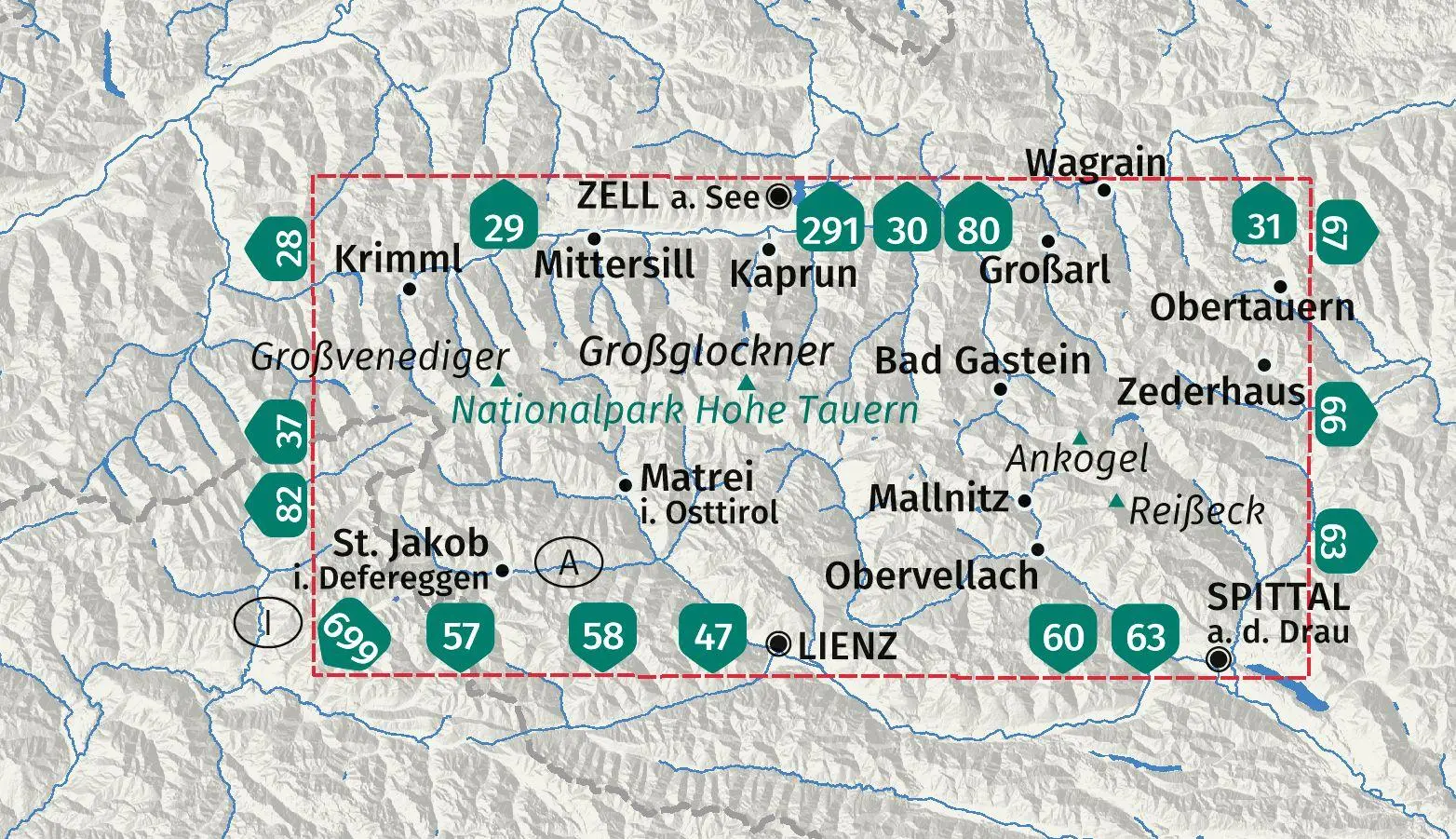 Bild: 9783991545354 | KOMPASS Wanderkarten-Set 50 Nationalpark Hohe Tauern,...