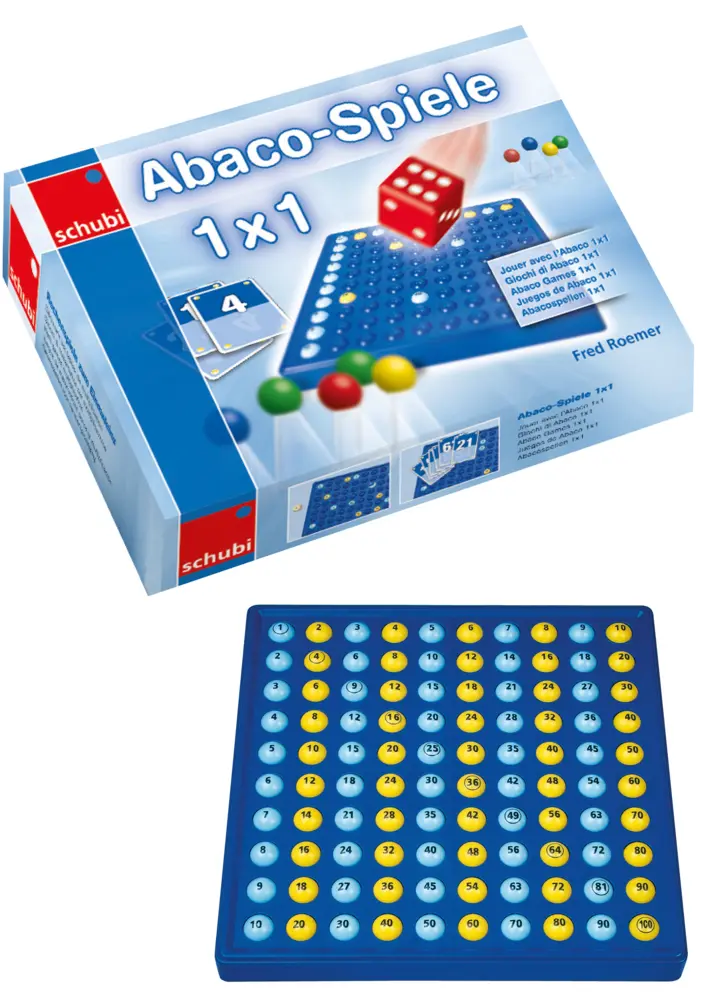 Cover: 9783039765454 | Abaco-Spiele 1x1 | Rechenspiele zum Einmaleins Set inkl. Abaco 1x1