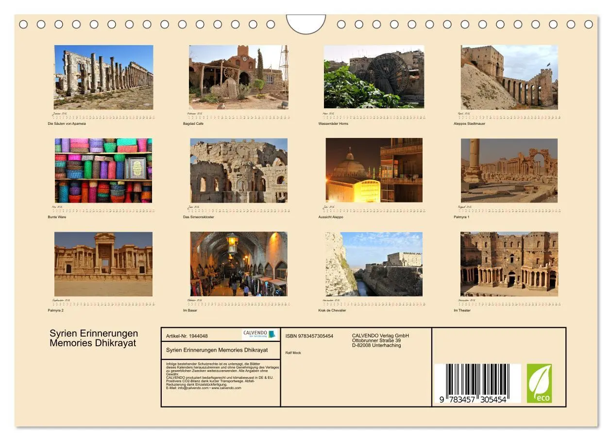 Bild: 9783457305454 | Syrien Erinnerungen Memories Dhikrayat (Wandkalender 2026 DIN A4...