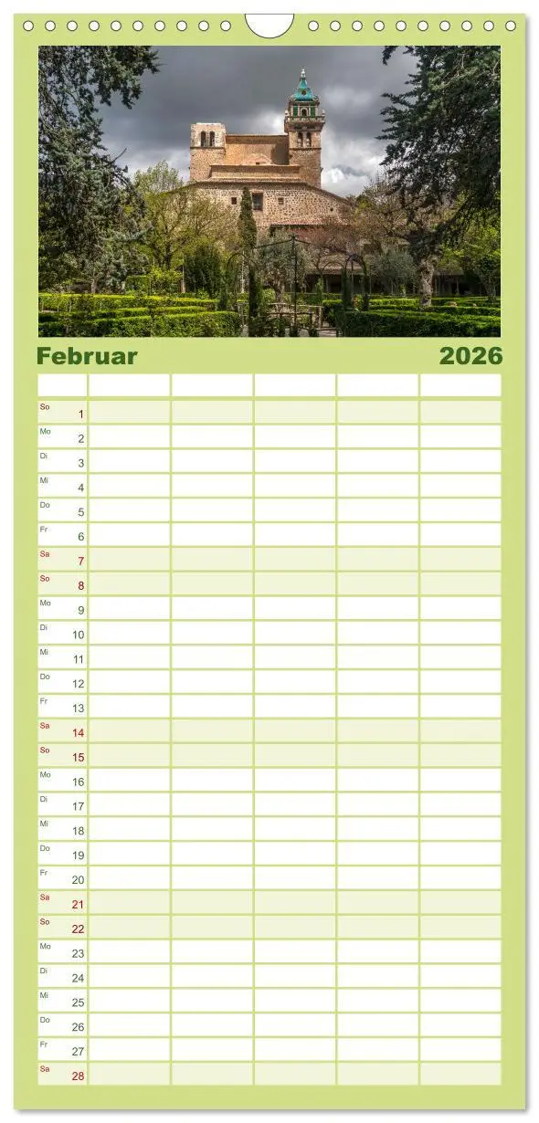 Bild: 9783516495454 | Familienplaner 2026 - Spanien - Balearen - Mallorca mit 5 Spalten...