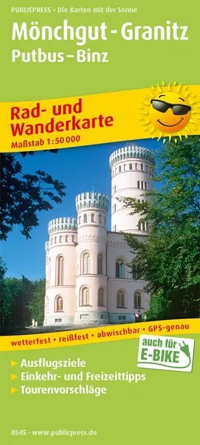Cover: 9783747305454 | PublicPress Rad- und Wanderkarte Mönchgut-Granitz, Putbus - Binz