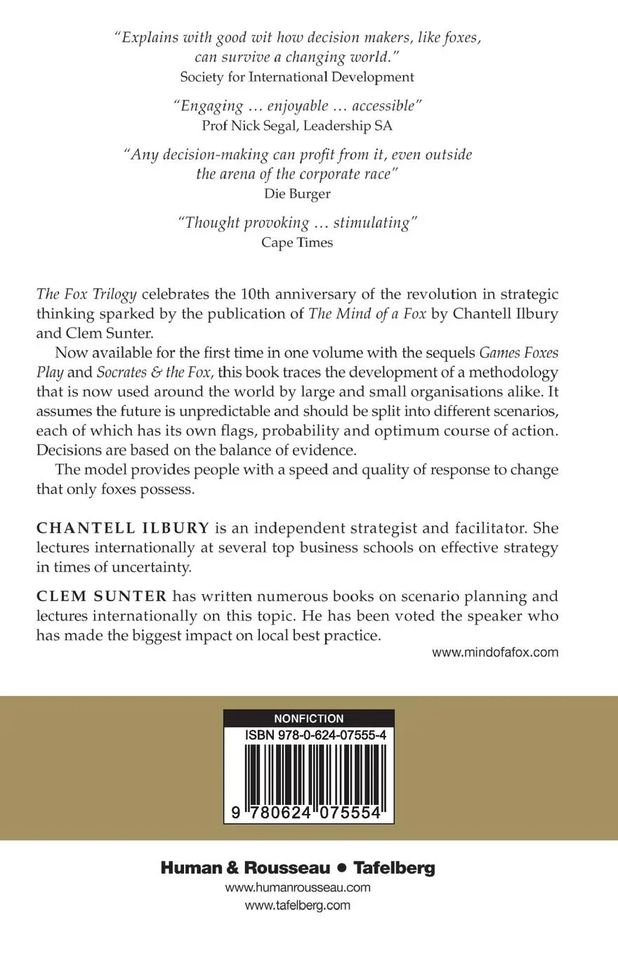 Rückseite: 9780624075554 | The Fox Trilogy | Imagining the unimaginable and dealing with it