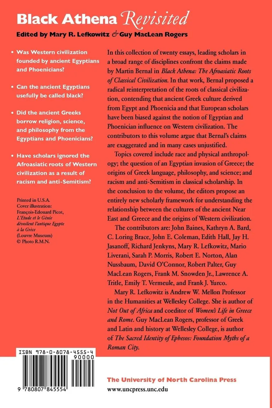 Rückseite: 9780807845554 | Black Athena Revisited | Mary R. Lefkowitz (u. a.) | Taschenbuch