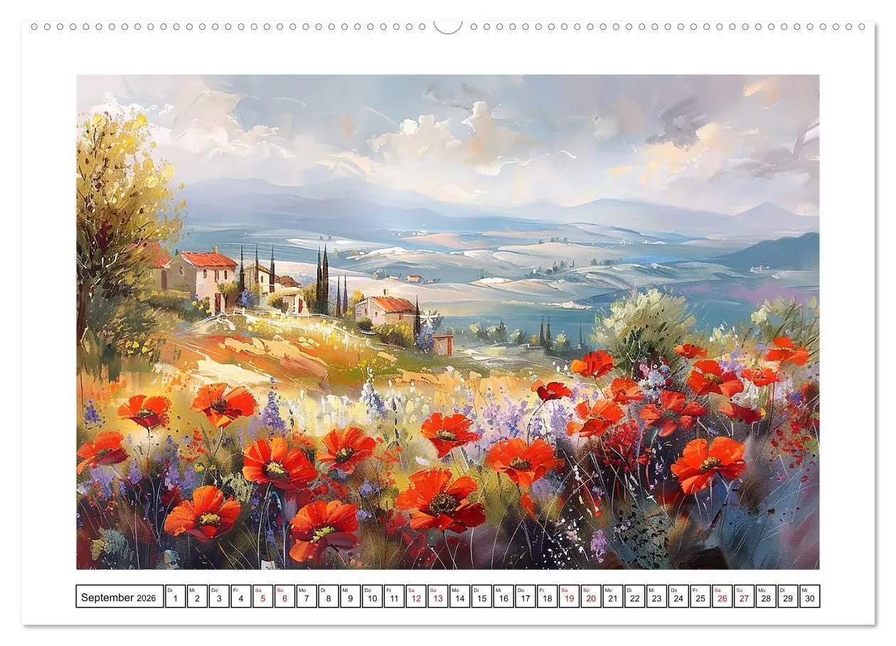 Bild: 9783457395554 | Toskana bis Provence (Wandkalender 2026 DIN A2 quer), CALVENDO...