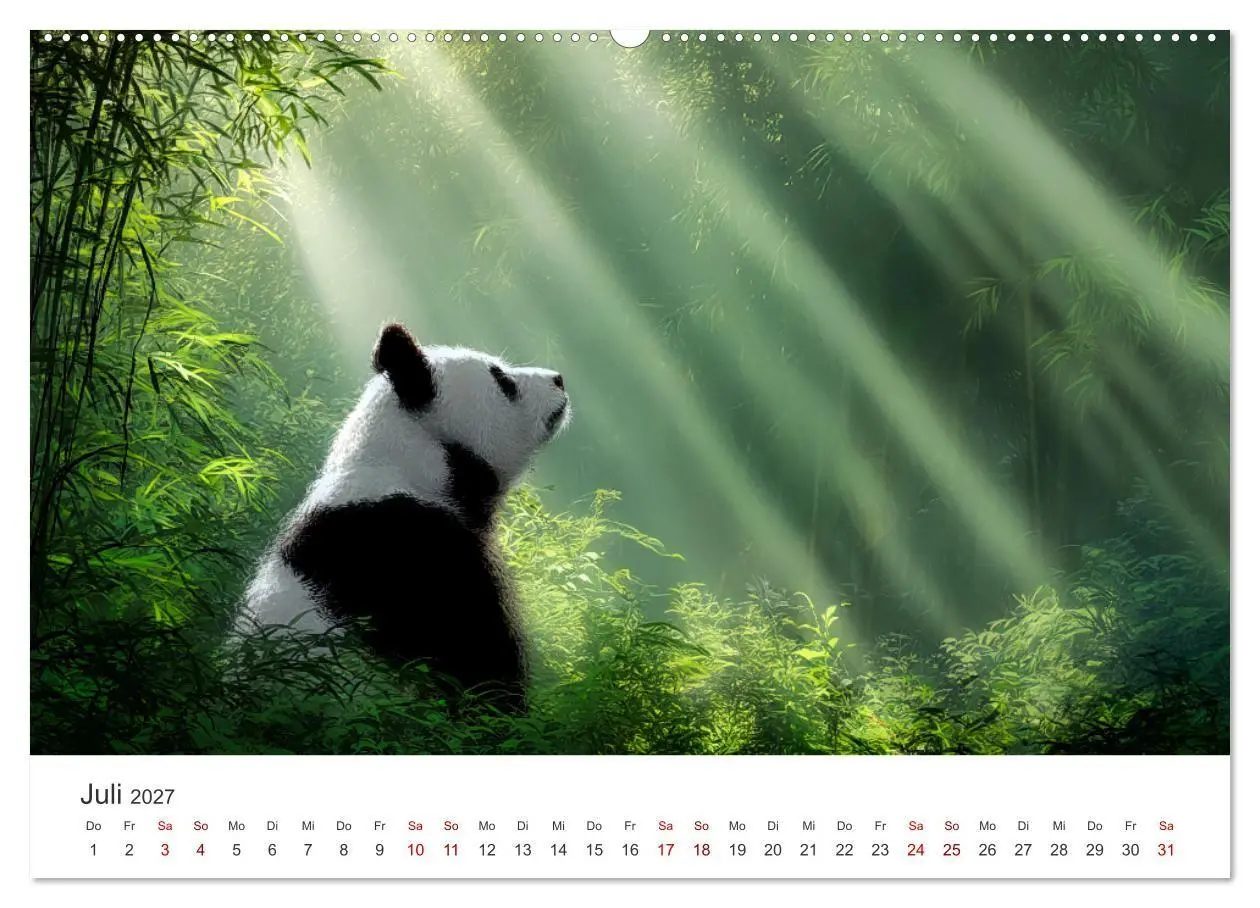 Bild: 9783516935554 | Schwarz auf Weiß - Der Panda-Kalender (hochwertiger Premium...
