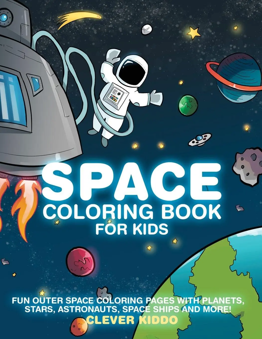 Cover: 9781951355654 | Space Coloring Book for Kids | Clever Kiddo | Taschenbuch | Englisch