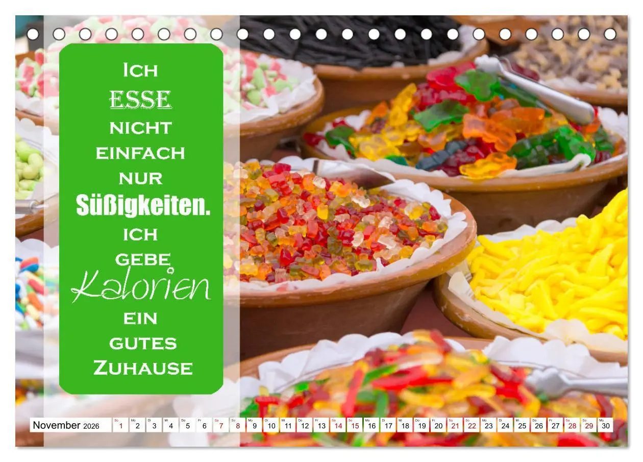 Bild: 9783457695654 | Liebe aus Zucker (Tischkalender 2026 DIN A5 quer), CALVENDO...