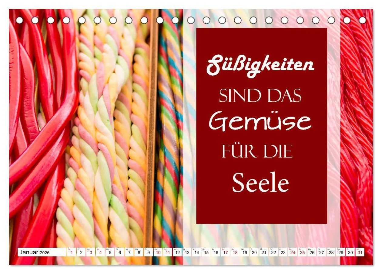 Bild: 9783457695654 | Liebe aus Zucker (Tischkalender 2026 DIN A5 quer), CALVENDO...