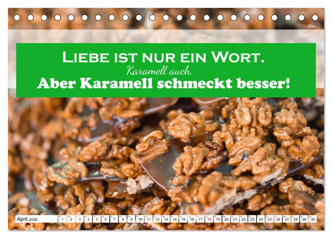 Bild: 9783457695654 | Liebe aus Zucker (Tischkalender 2026 DIN A5 quer), CALVENDO...