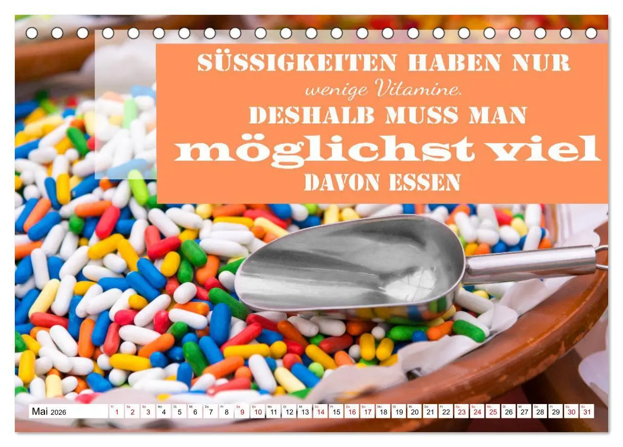 Bild: 9783457695654 | Liebe aus Zucker (Tischkalender 2026 DIN A5 quer), CALVENDO...