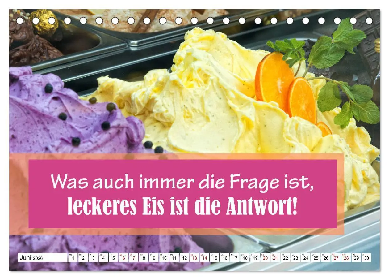 Bild: 9783457695654 | Liebe aus Zucker (Tischkalender 2026 DIN A5 quer), CALVENDO...