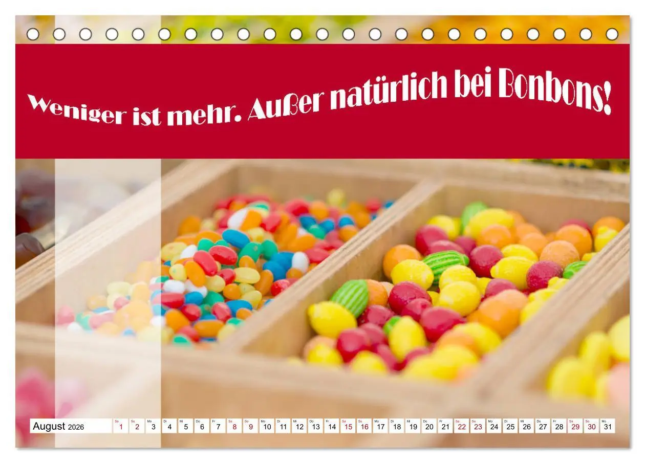 Bild: 9783457695654 | Liebe aus Zucker (Tischkalender 2026 DIN A5 quer), CALVENDO...