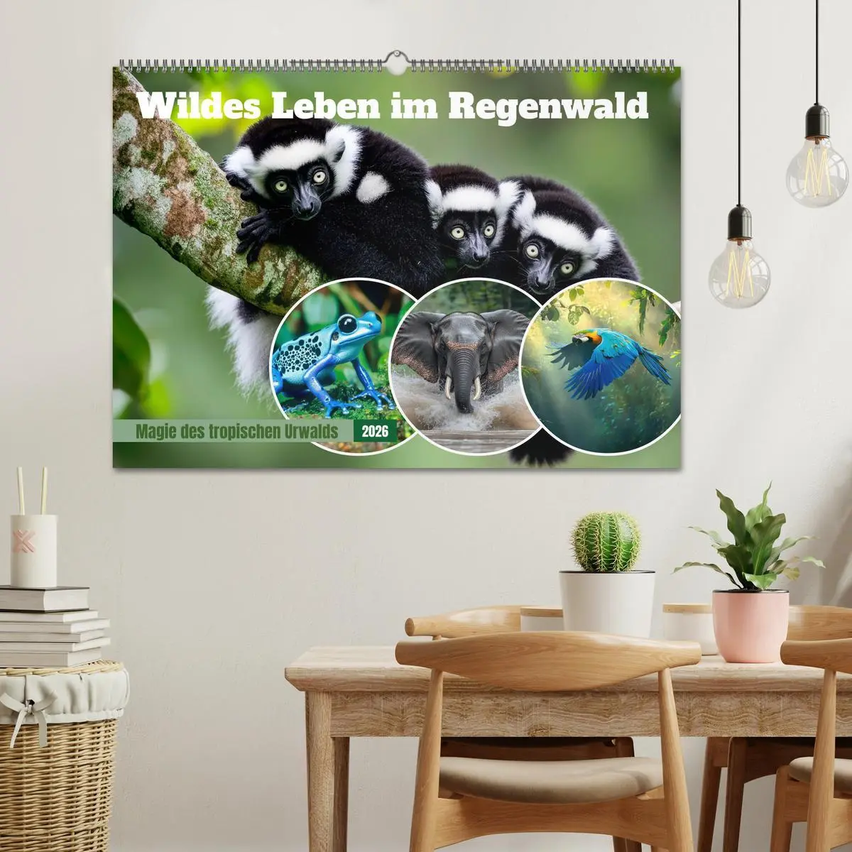Bild: 9783516235654 | Wildes Leben im Regenwald (Wandkalender 2026 DIN A2 quer), CALVENDO...