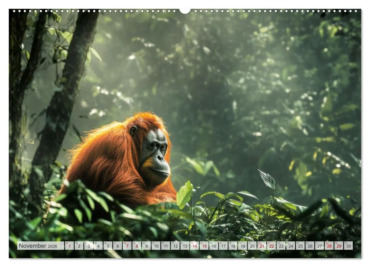 Bild: 9783516235654 | Wildes Leben im Regenwald (Wandkalender 2026 DIN A2 quer), CALVENDO...