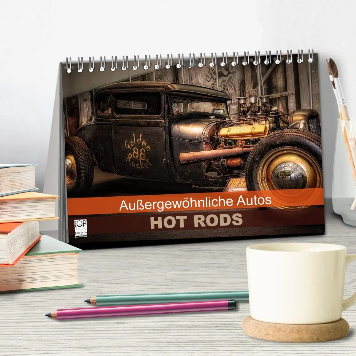 Bild: 9783594075654 | Außergewöhnliche Autos - Hot Rods (Tischkalender 2027 DIN A5 quer),...