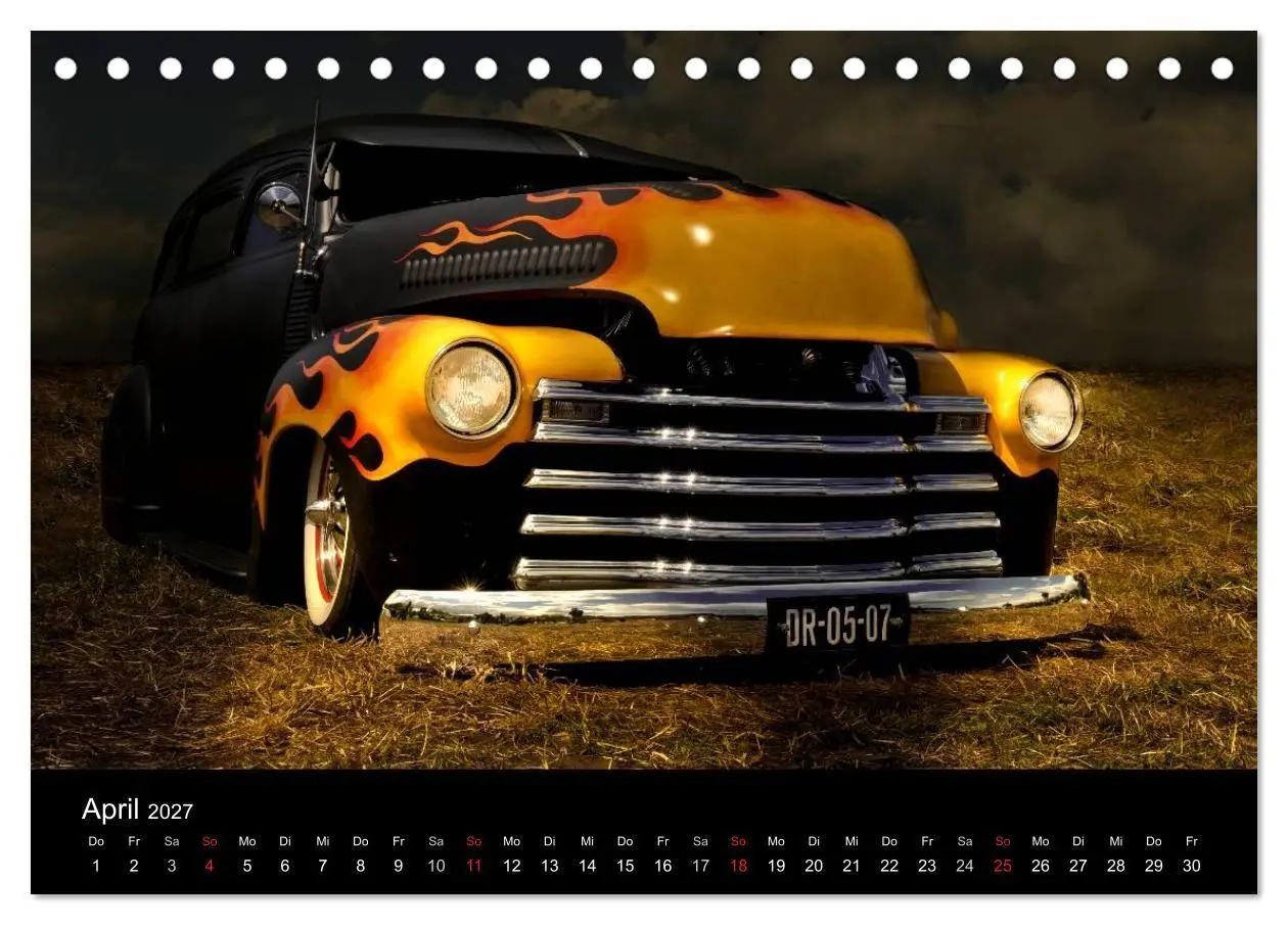 Bild: 9783594075654 | Außergewöhnliche Autos - Hot Rods (Tischkalender 2027 DIN A5 quer),...