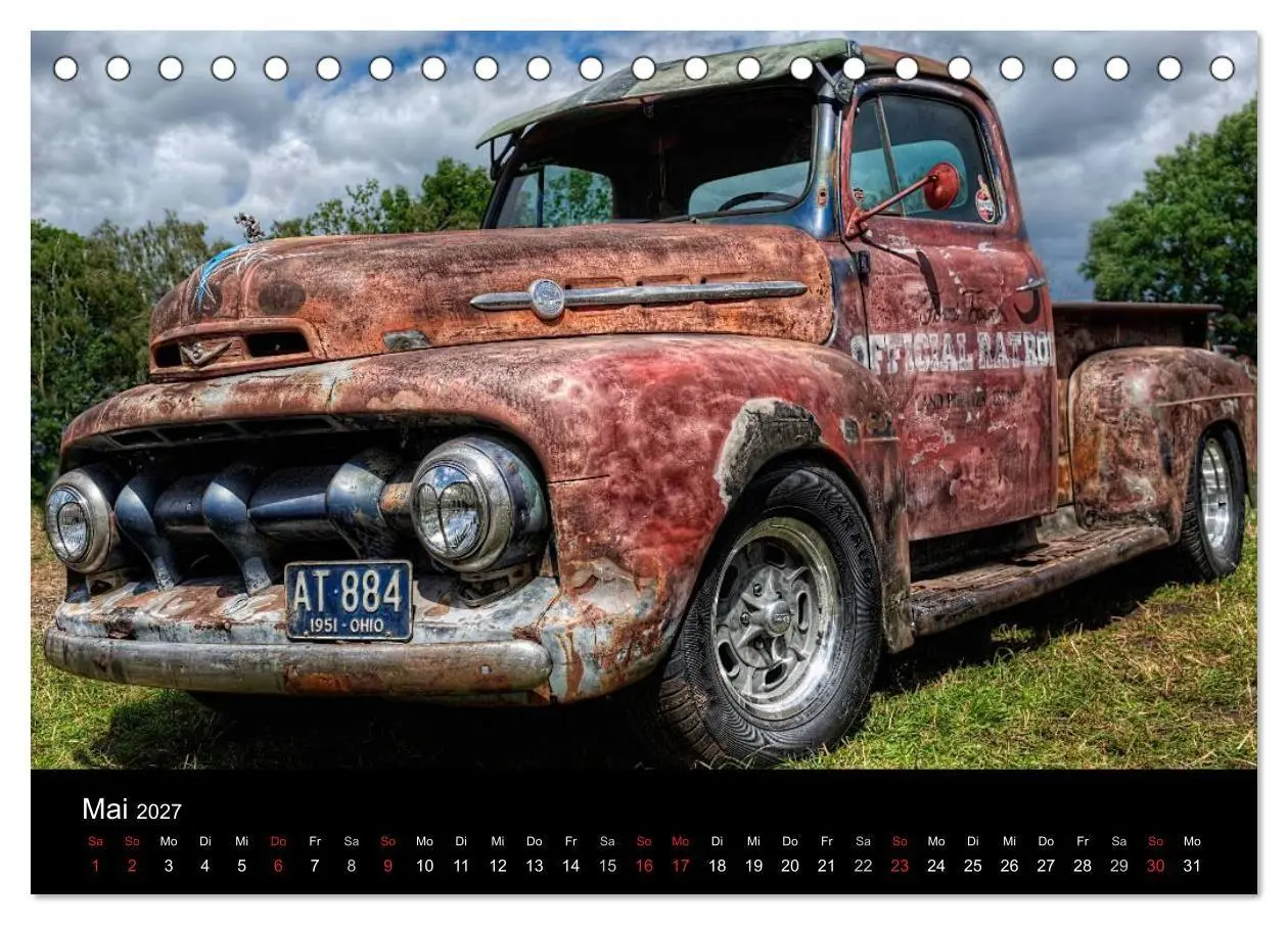 Bild: 9783594075654 | Außergewöhnliche Autos - Hot Rods (Tischkalender 2027 DIN A5 quer),...