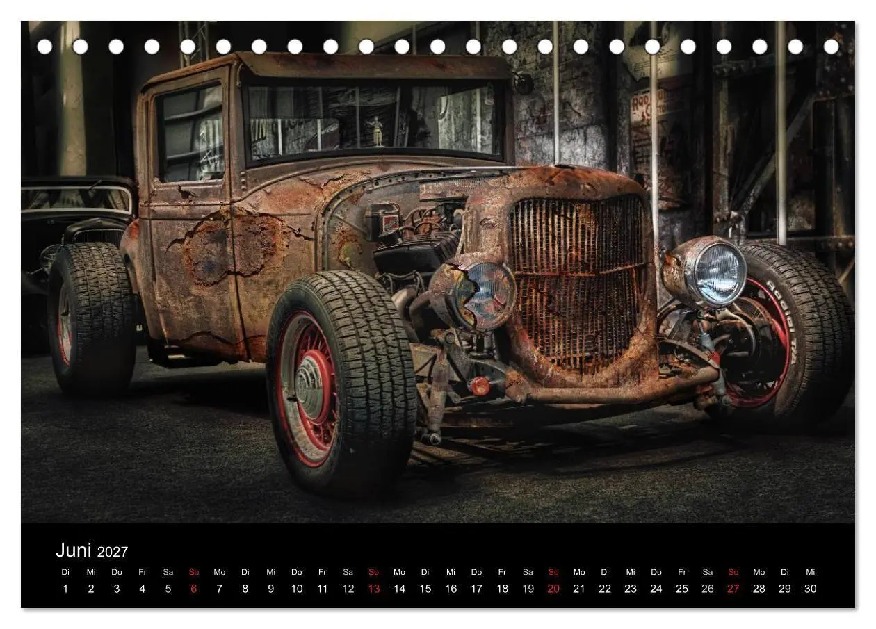 Bild: 9783594075654 | Außergewöhnliche Autos - Hot Rods (Tischkalender 2027 DIN A5 quer),...