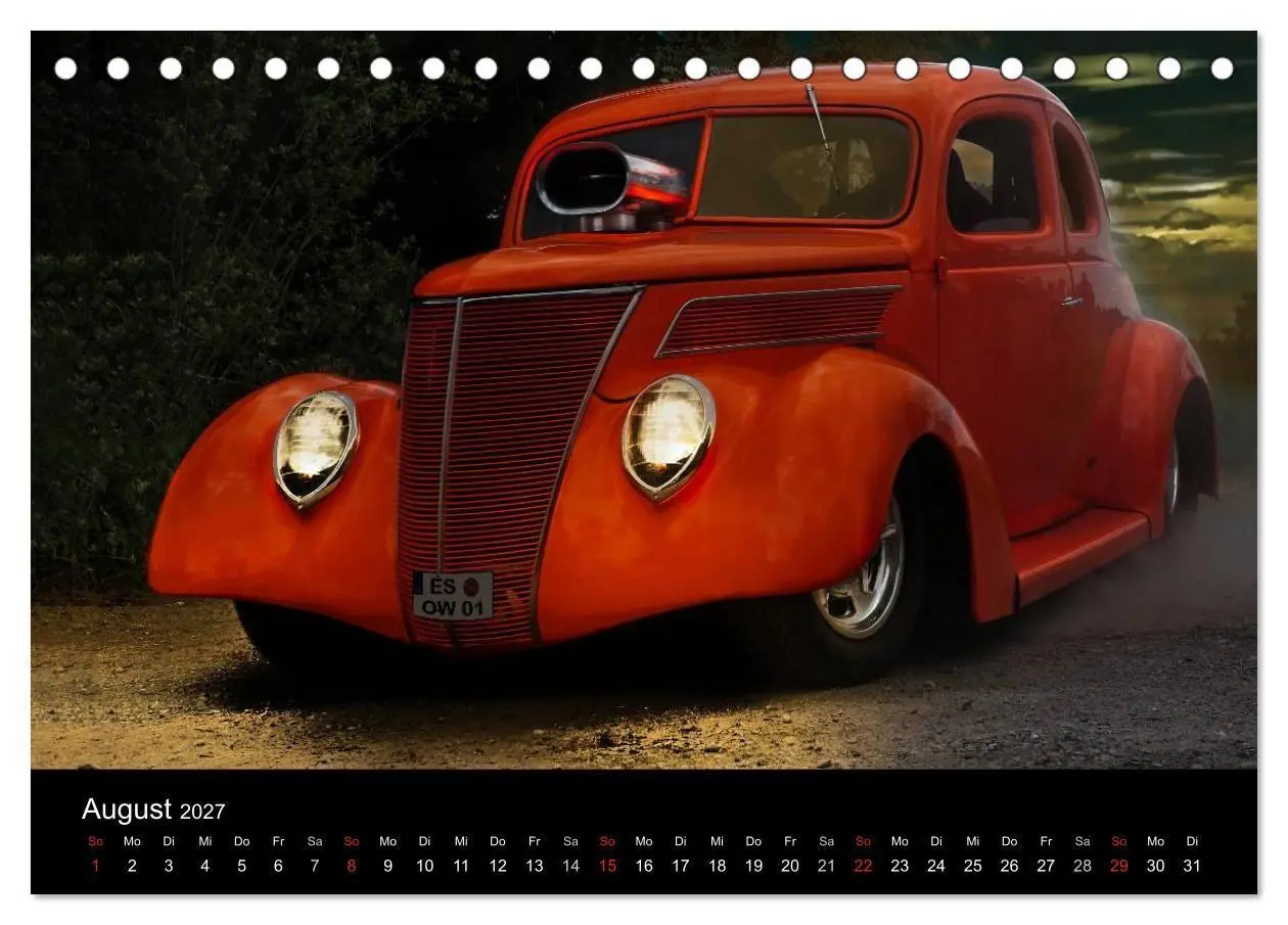 Bild: 9783594075654 | Außergewöhnliche Autos - Hot Rods (Tischkalender 2027 DIN A5 quer),...