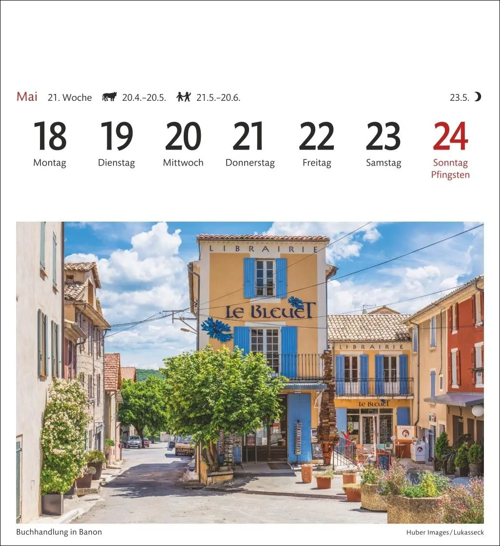 Bild: 9783840035654 | Provence Sehnsuchtskalender 2026 - Wochenkalender mit 53 Postkarten