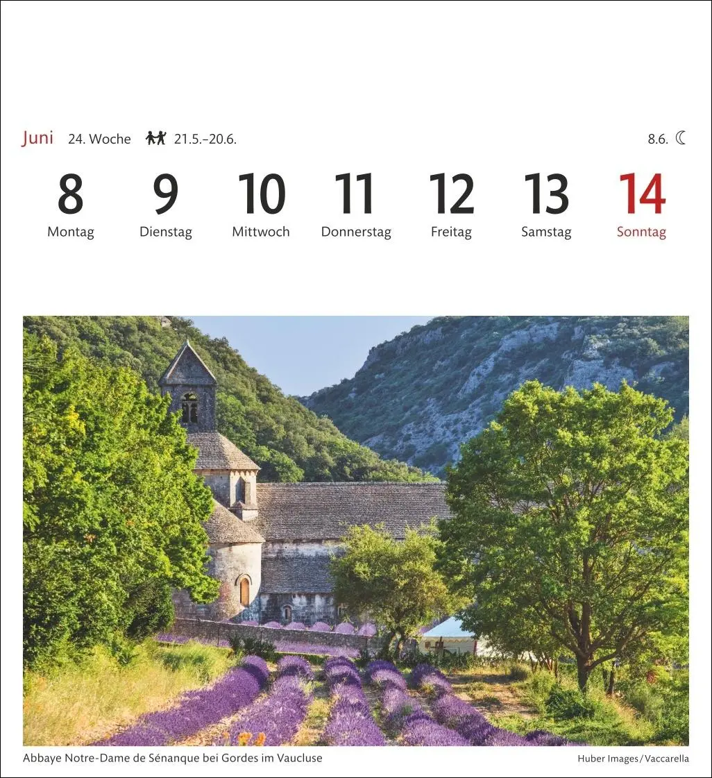 Bild: 9783840035654 | Provence Sehnsuchtskalender 2026 - Wochenkalender mit 53 Postkarten