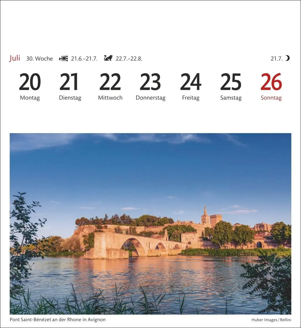 Bild: 9783840035654 | Provence Sehnsuchtskalender 2026 - Wochenkalender mit 53 Postkarten
