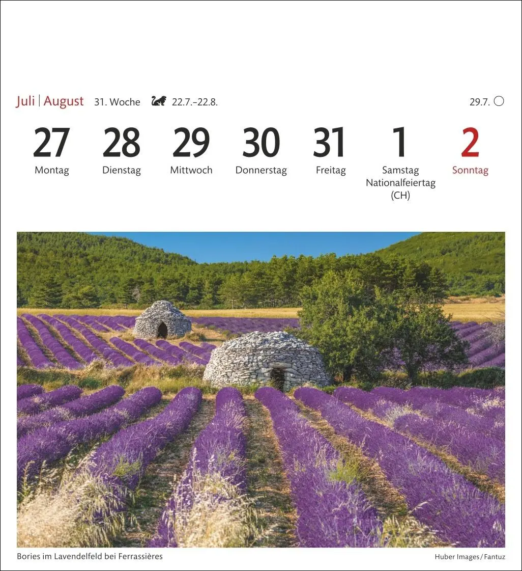 Bild: 9783840035654 | Provence Sehnsuchtskalender 2026 - Wochenkalender mit 53 Postkarten