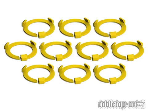 Cover: 704270725754 | Squad Marker - 32mm Yellow (10) | Tabletop-Art | EAN 704270725754