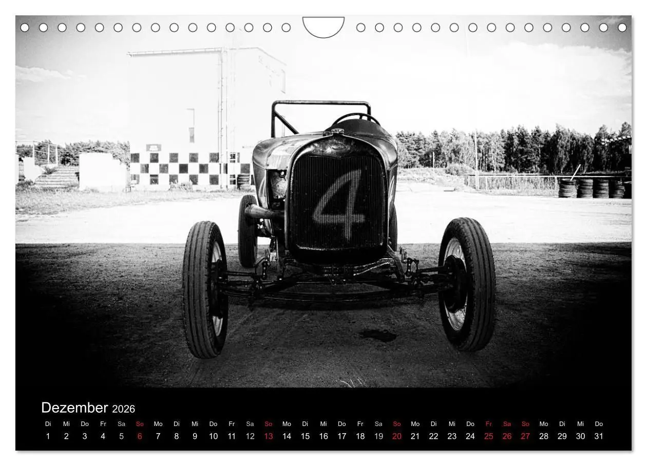 Bild: 9783516155754 | Hot Rods (Wandkalender 2026 DIN A4 quer), CALVENDO Monatskalender