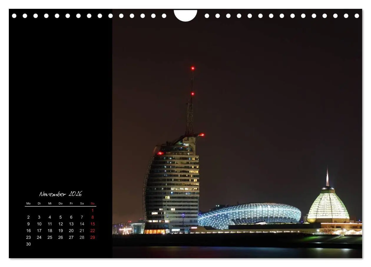Bild: 9783516225754 | Bremerhaven Nights (Wandkalender 2026 DIN A4 quer), CALVENDO...