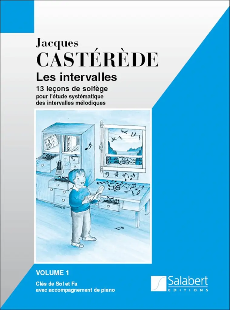Cover: 9790048005754 | Les Intervalles - 13 Lecons De Solfege Vol. 1 | Jacques Castérède