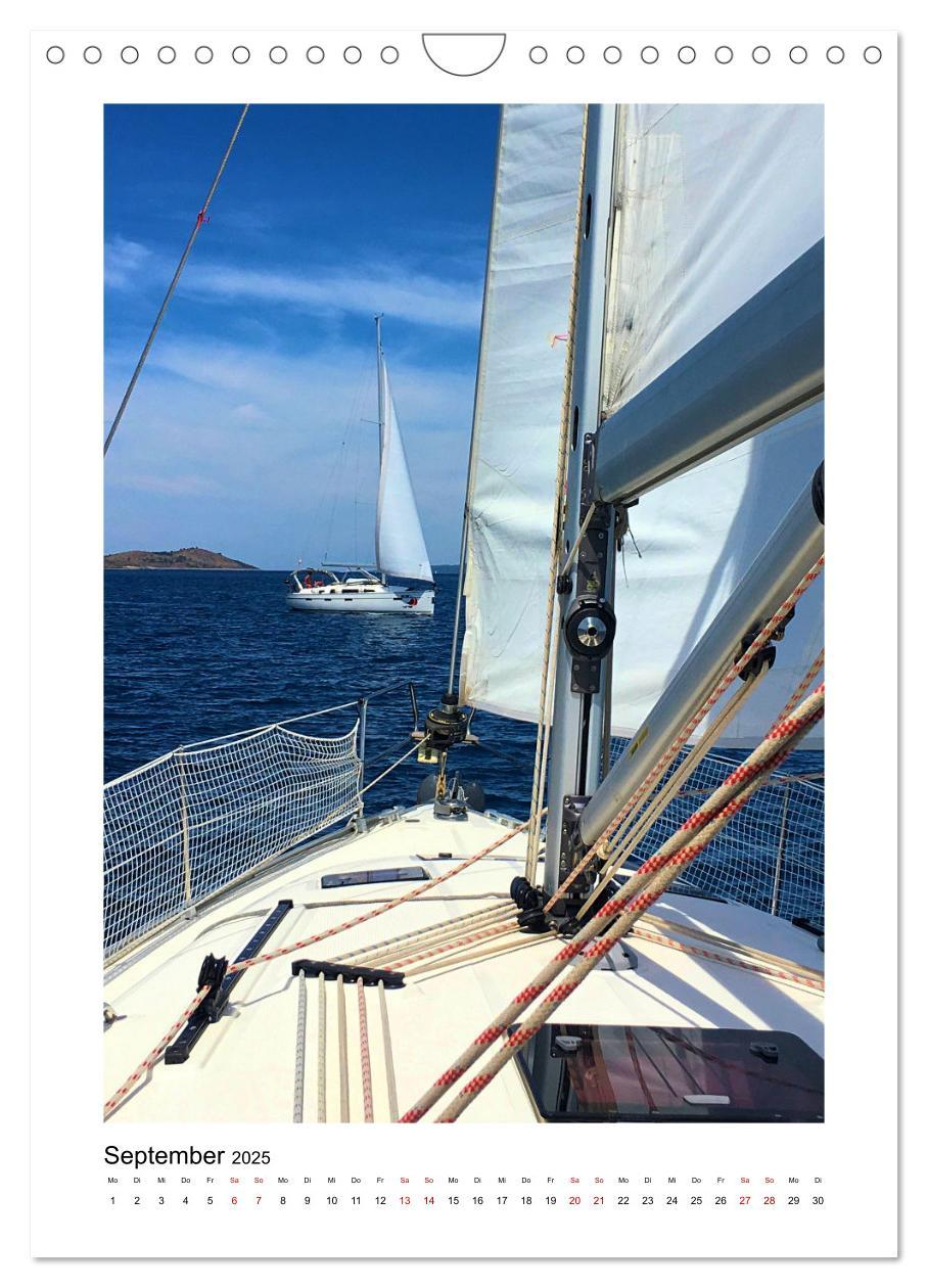 Bild: 9783435895854 | Segeln - auf Kurs (Wandkalender 2025 DIN A4 hoch), CALVENDO...