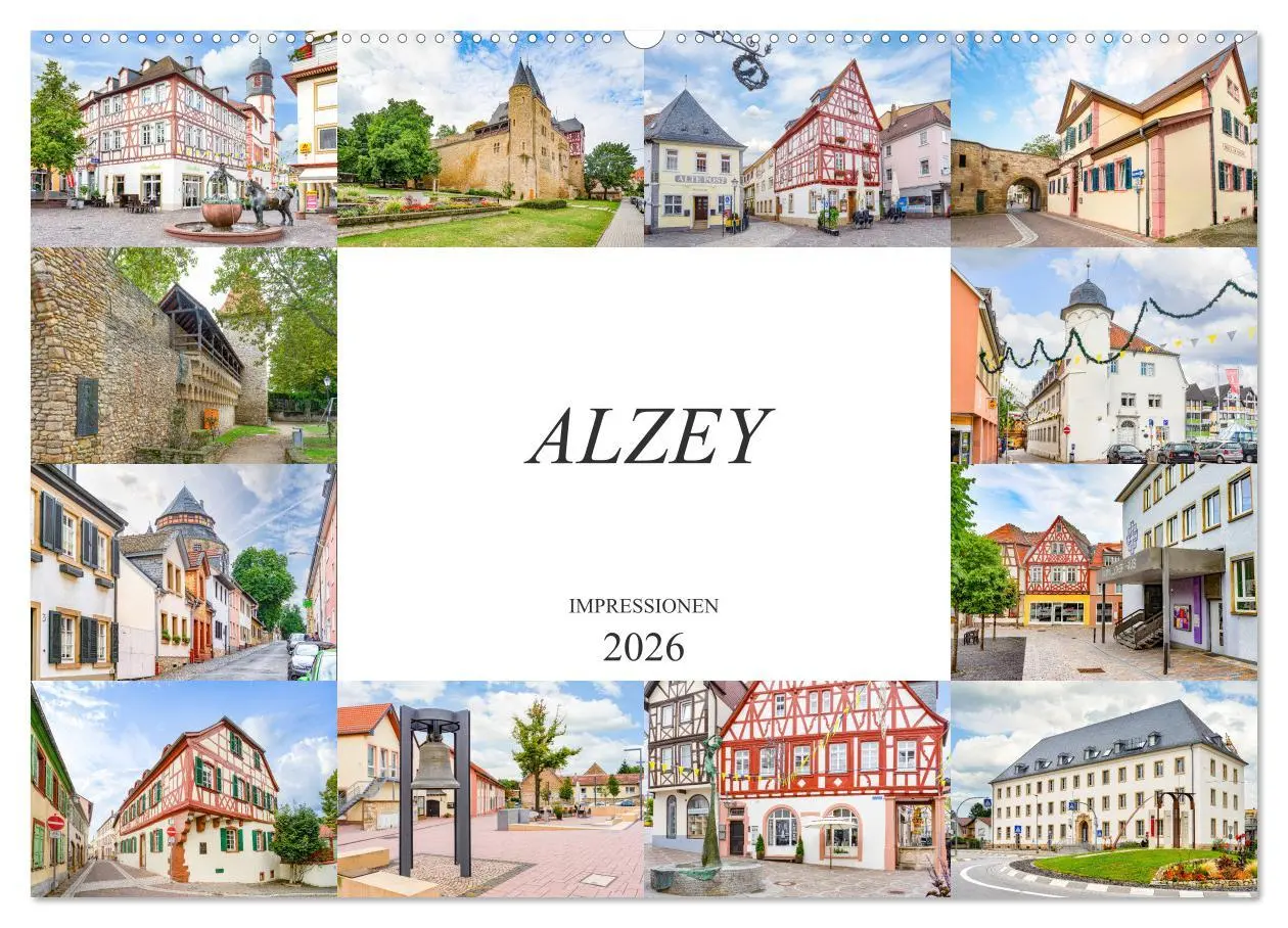 Cover: 9783457745854 | Alzey Impressionen (Wandkalender 2026 DIN A2 quer), CALVENDO...