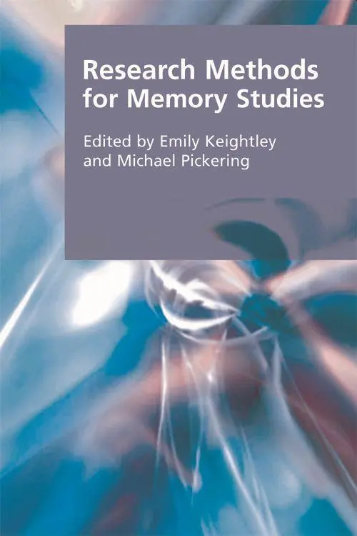 Cover: 9780748645954 | Research Methods for Memory Studies | Emily Keightley (u. a.) | Buch