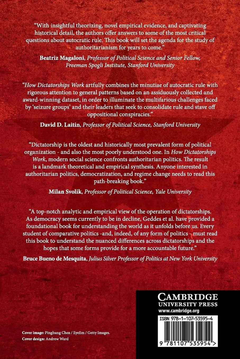 Rückseite: 9781107535954 | How Dictatorships Work | Barbara Geddes (u. a.) | Taschenbuch | 2019