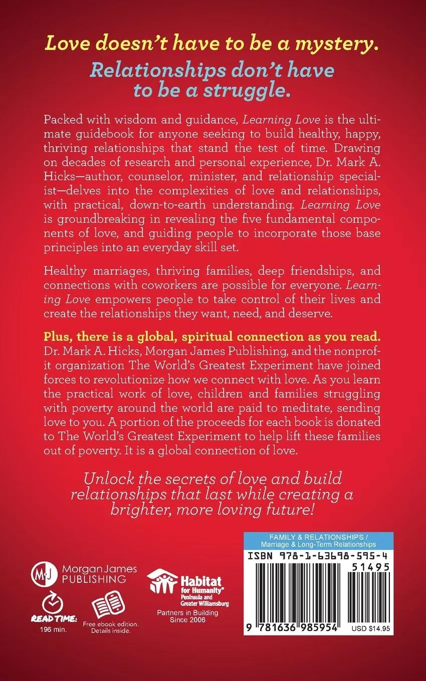 Rückseite: 9781636985954 | Learning Love | Mark A. Hicks | Taschenbuch | Englisch | 2025