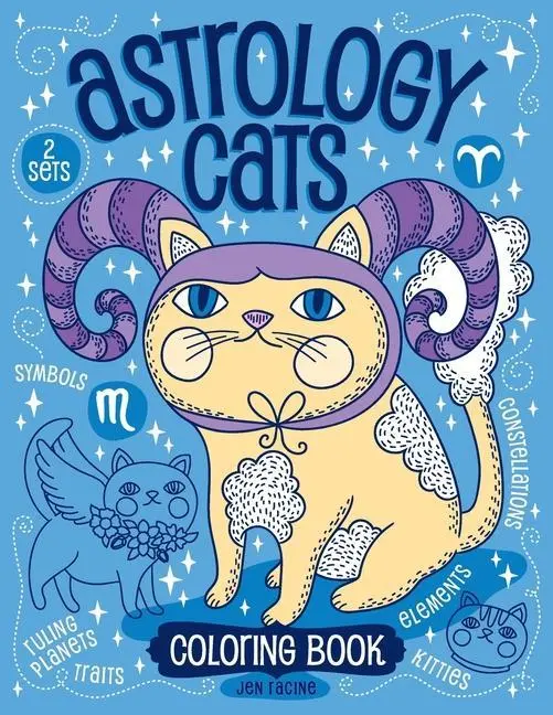 Cover: 9781733695954 | Astrology Cats Coloring Book | Jen Racine | Taschenbuch | Englisch