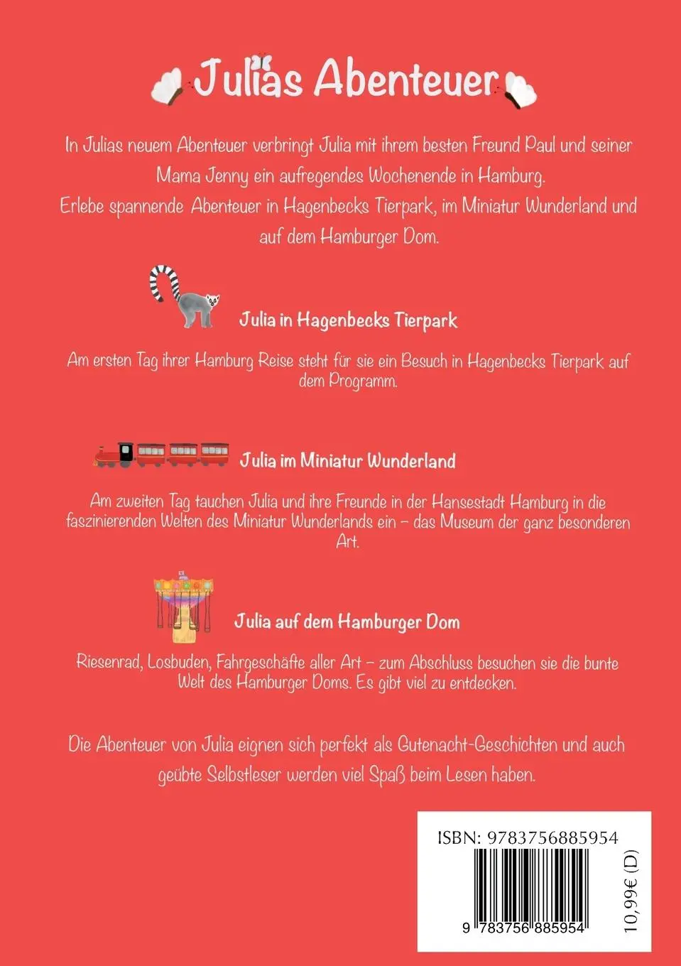 Rückseite: 9783756885954 | Julias Abenteuer | Julias Wochenende in Hamburg | Marietta Merckens
