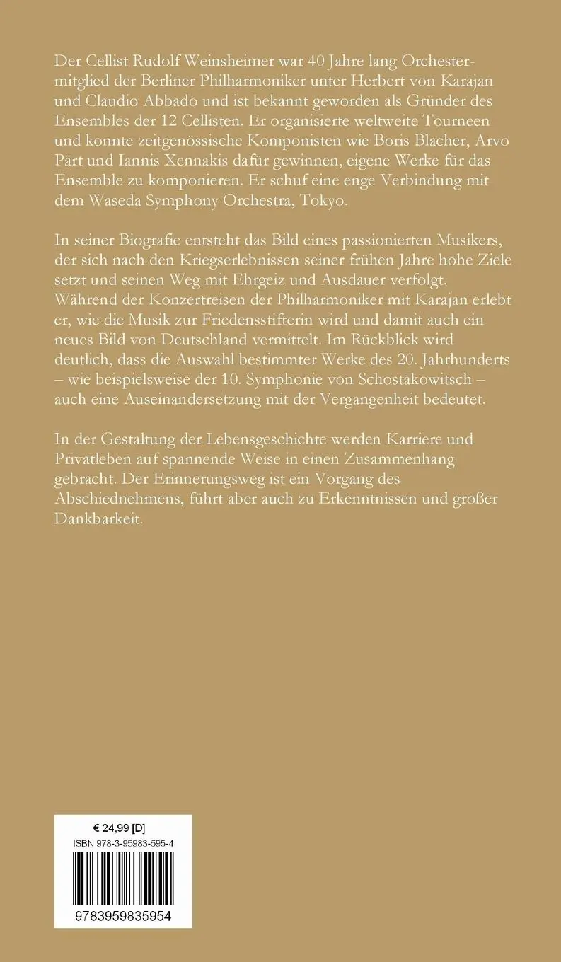 Rückseite: 9783959835954 | Der siebte Cellist | Monika Borth | Buch | 124 S. | Deutsch | 2019