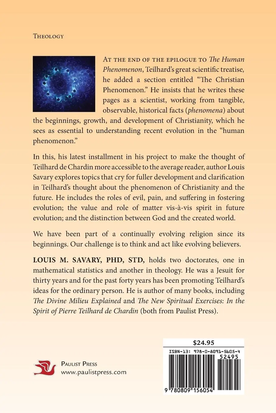 Rückseite: 9780809156054 | Christian Phenomenon | Louis M Savary | Taschenbuch | Englisch | 2024