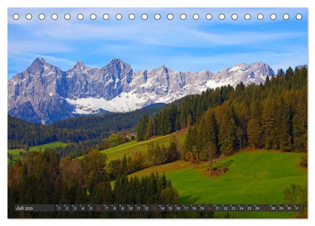 Bild: 9783435466054 | Der Hohe Dachstein (Tischkalender 2025 DIN A5 quer), CALVENDO...