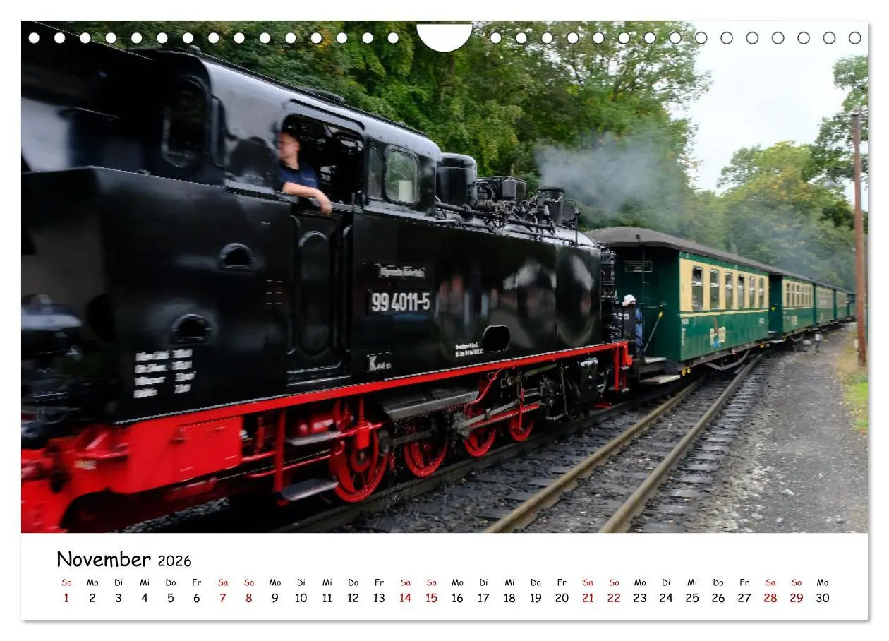 Bild: 9783457556054 | Rügens "rasender Roland" (Wandkalender 2026 DIN A4 quer), CALVENDO...