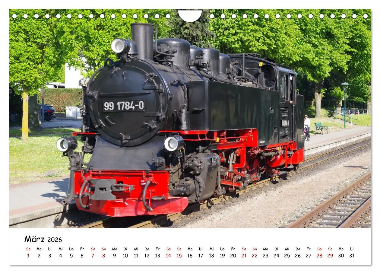 Bild: 9783457556054 | Rügens "rasender Roland" (Wandkalender 2026 DIN A4 quer), CALVENDO...